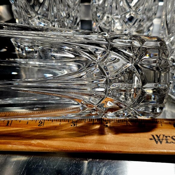 5 Mikasa Regal Court Gold Highball Glasses 5.5" luxury glassware 90s crystal vtg - Picture 5 of 12